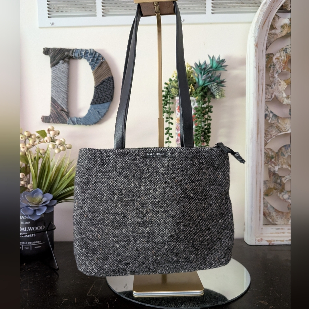 Kate Spade Black and Gray Tote Bag